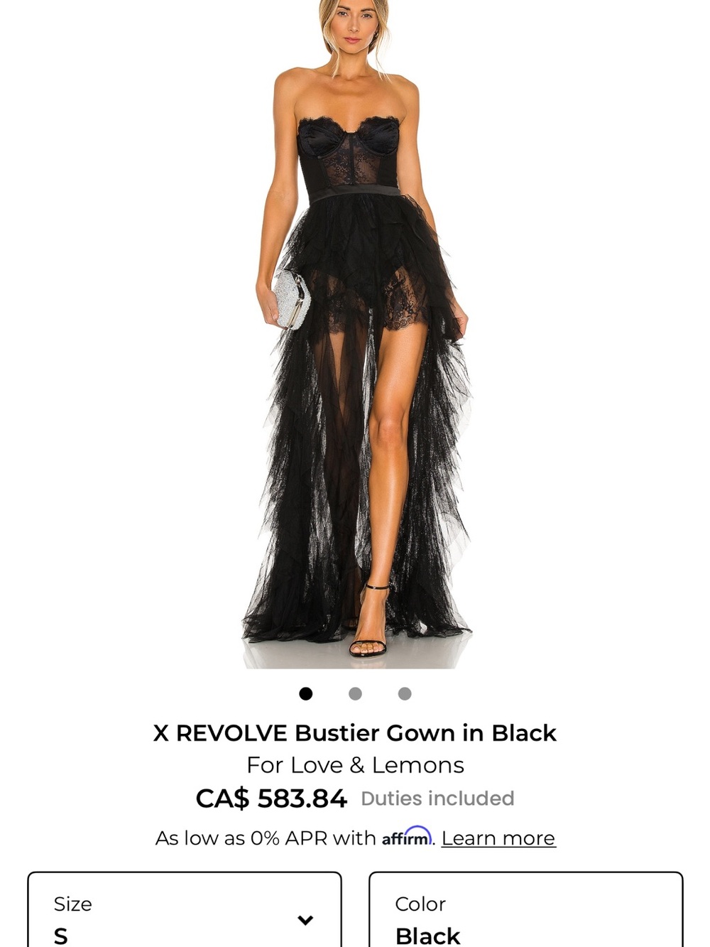For Love and Lemons Bustier Gown - Picture 11 of 12